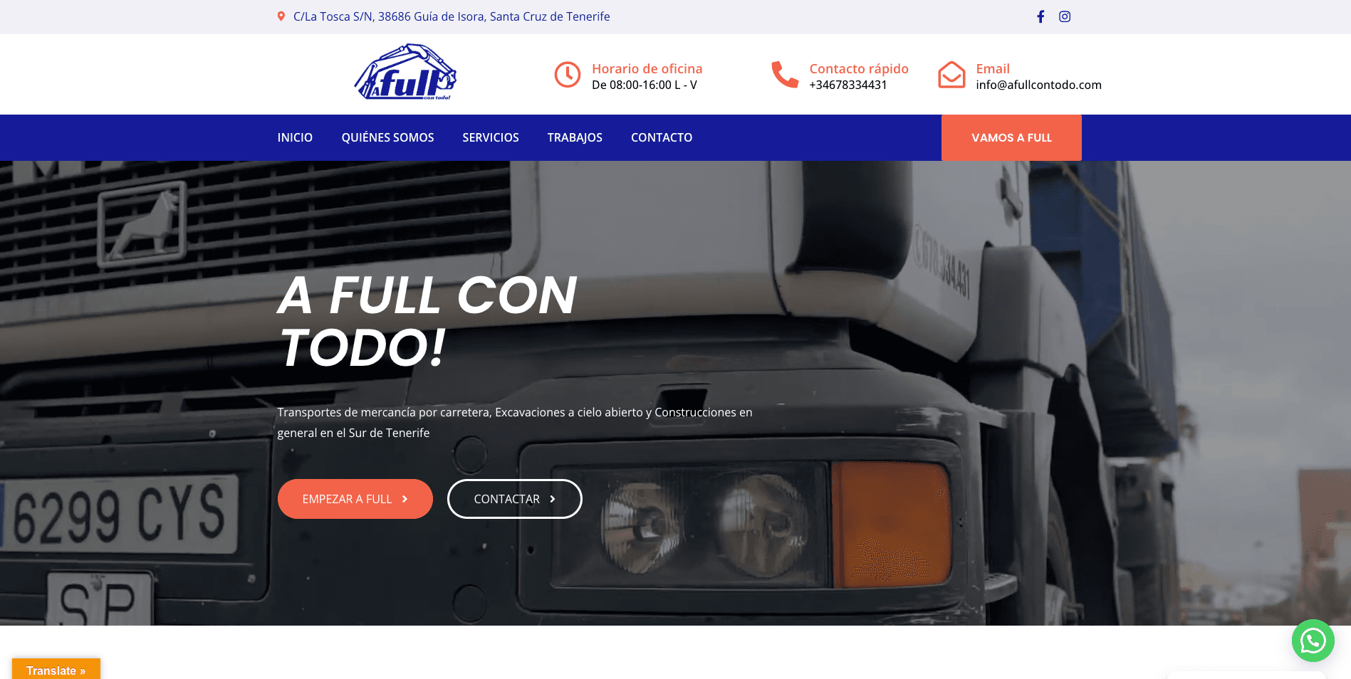 A full con todo disenador web